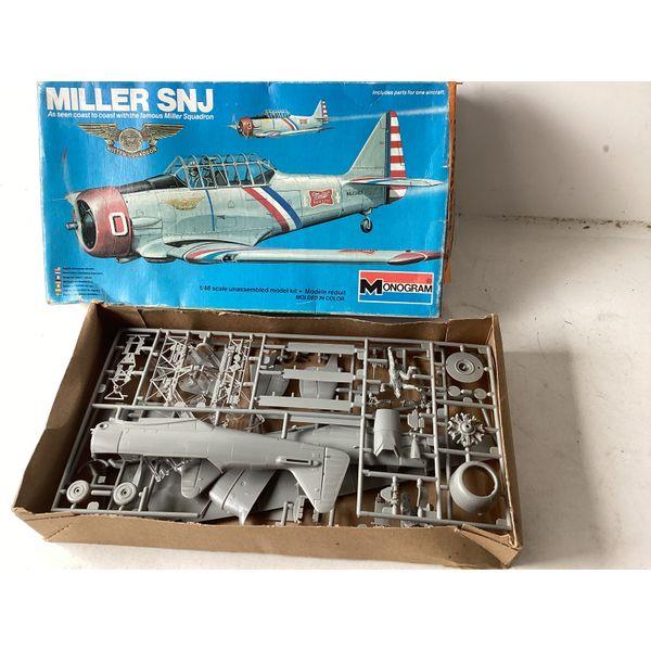 Monogram MILLER SNJ, 1/48 Scale, Unassembled Model Kit, Molded in Color