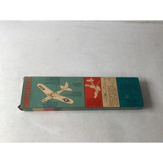 Jim Walker, Folding Wing Interceptor, Catapult Launcher - Vintage Toy, Collectible