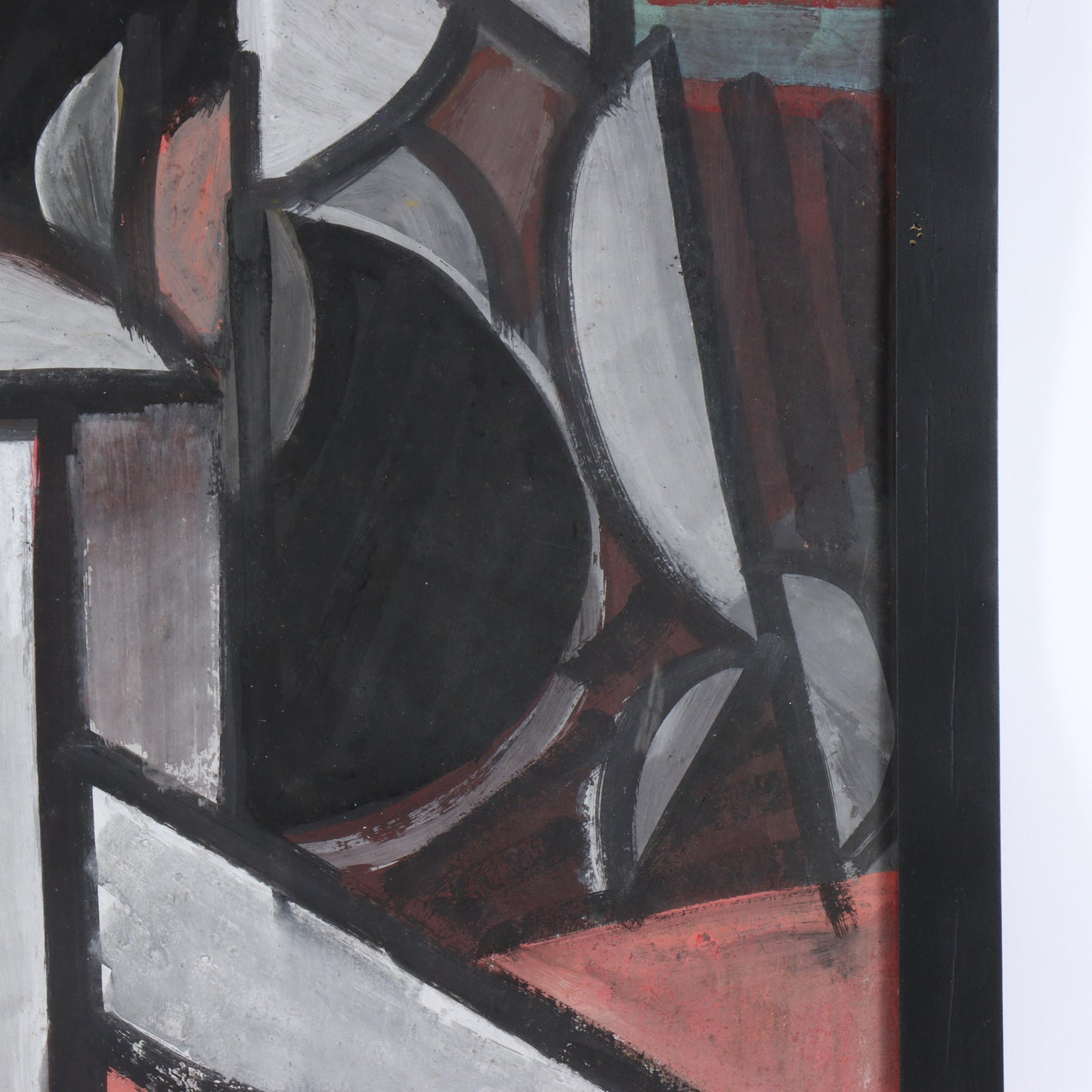 Vu Duc Toan, Vietnamese (b.1962), figural abstract, 1995, oil on paper, 39"H x 25 1/2"W(sight), 43"H x 29 1/2"W(frame)