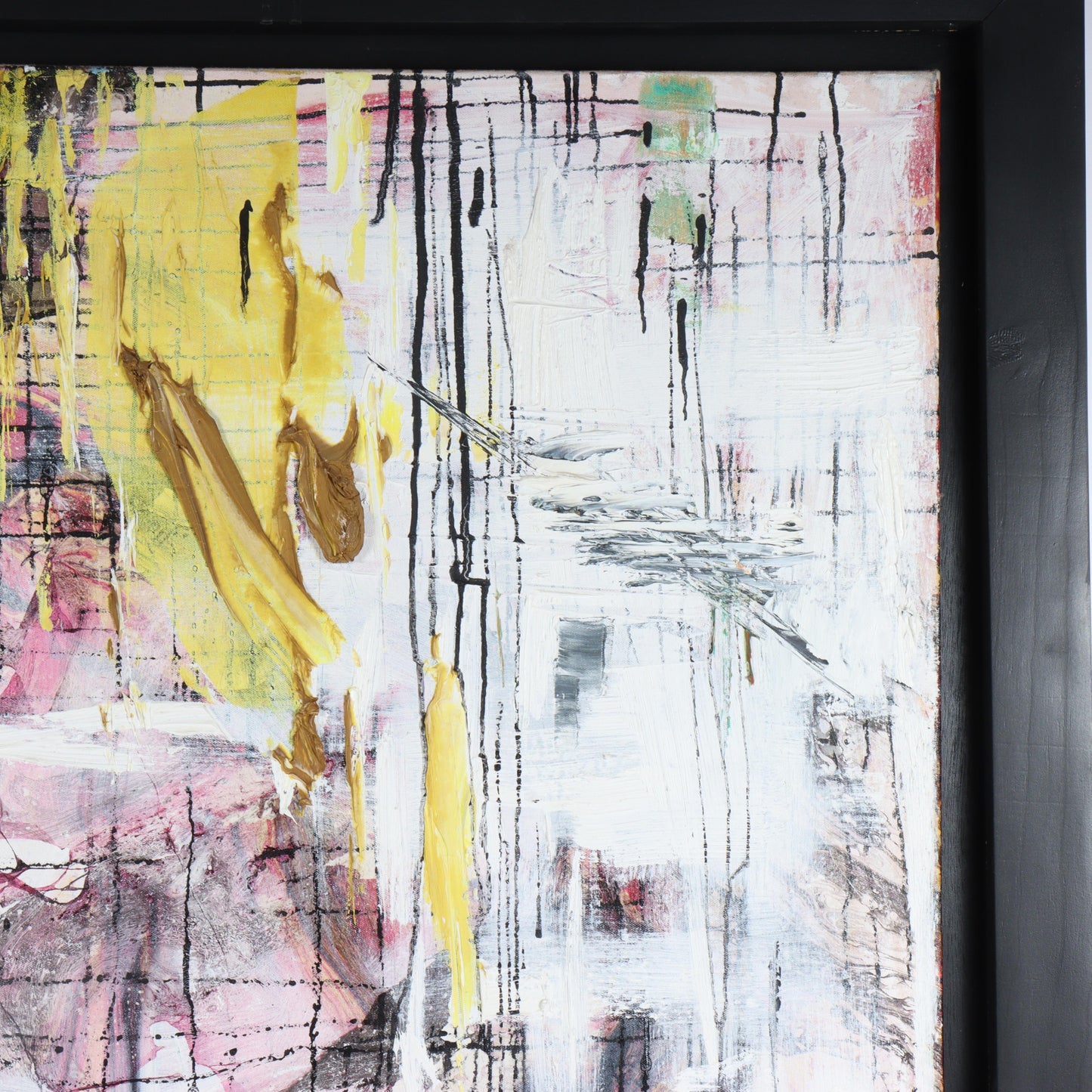 La Ba Quan, Vietnamese (b.1975), abstract, 2007, oil on canvas, 39 1/4"H x 39 1/4"W(stretcher), 46"H x 46"W(frame)