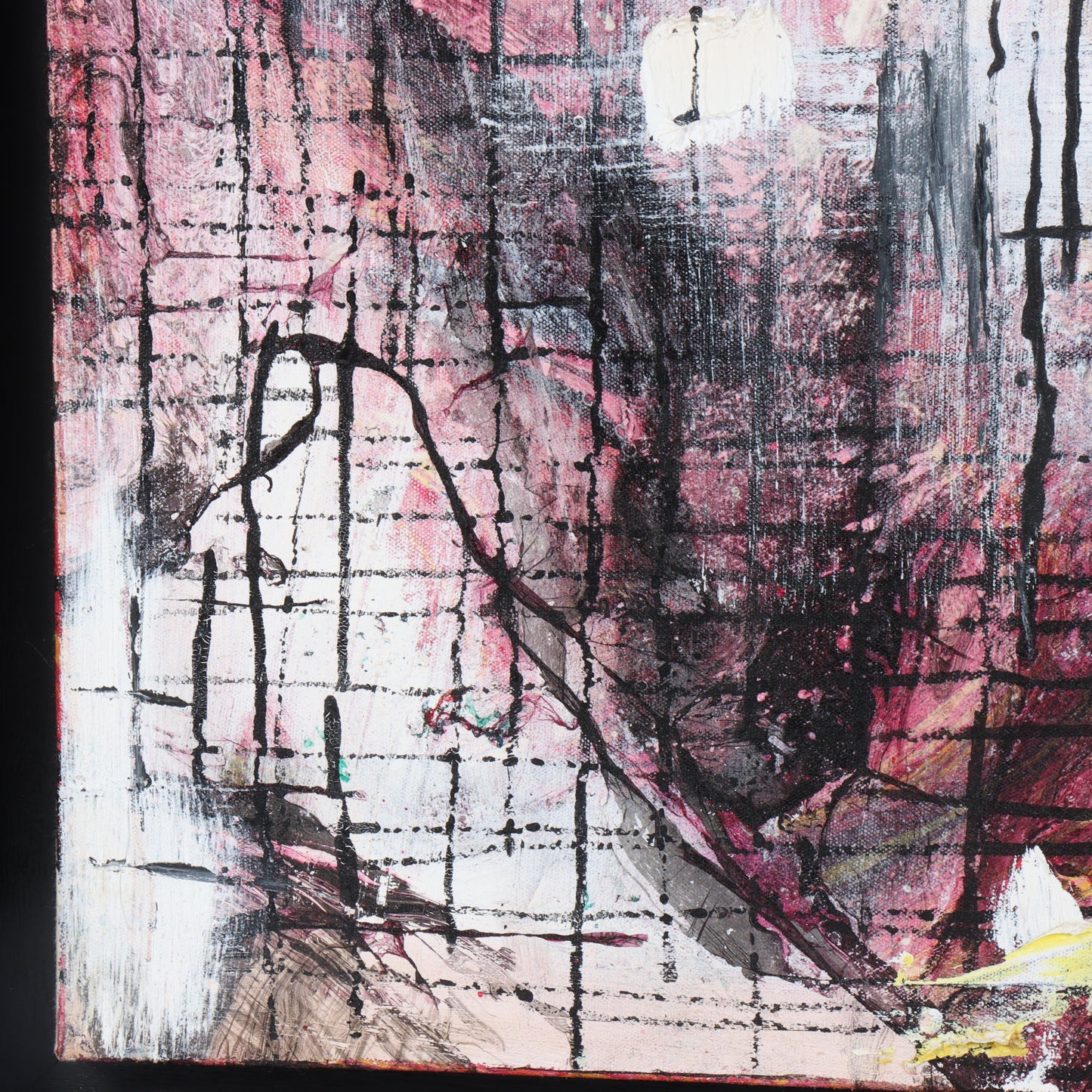 La Ba Quan, Vietnamese (b.1975), abstract, 2007, oil on canvas, 39 1/4"H x 39 1/4"W(stretcher), 46"H x 46"W(frame)