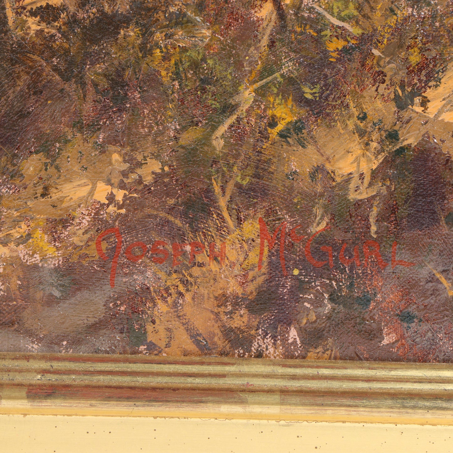 Joseph McGurl, Massachusetts (b. 1958), "View From the Shore", Fort Independence? Boston Harbor Islands, oil on canvas, 24"H x 36"W(stretcher), 33 1/4"H x 45 1/4"W(frame)