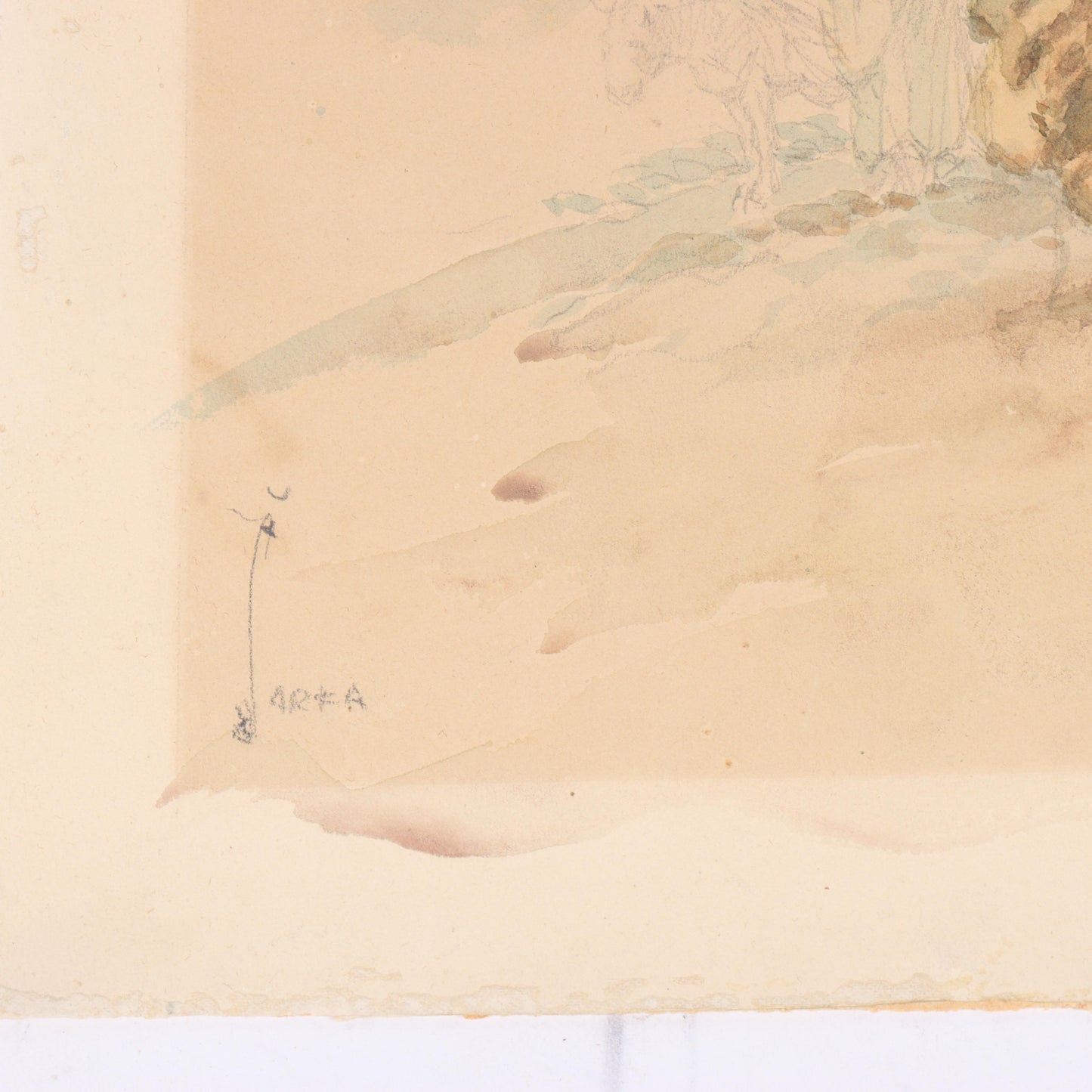 Charles Sarka, New York, Illinois (1879 - 1960), Resting Camel and Tane Horoi, Adopted Boy, Moorea in 1903, two watercolor paintings on paper, 13 1/2"H x 13 3/4"W (larger)