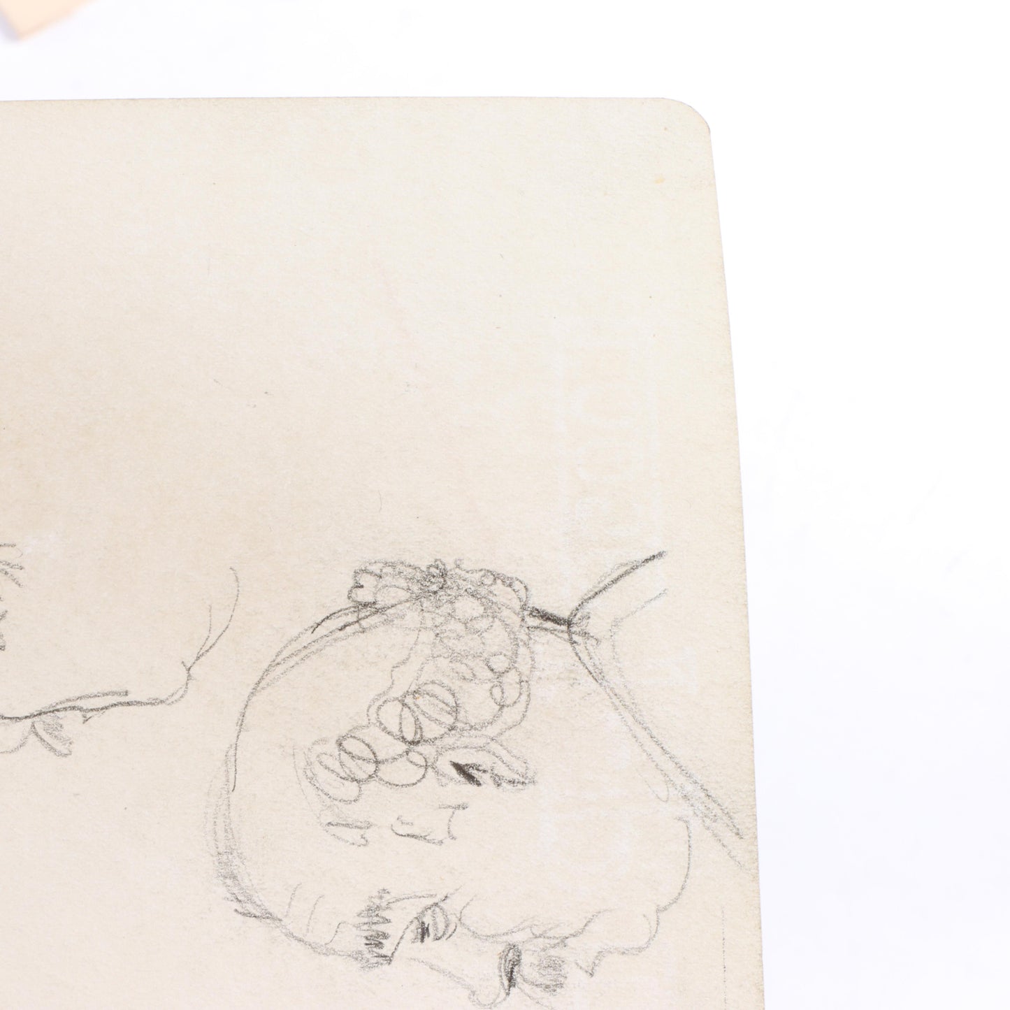 George Benjamin Luks, American (1867-1933), 2 portraiture studies of men and women, graphite on paper, 7 3/4"H x 5"W(paper), 10 1/2"H x 8 3/4"W(mat) - one