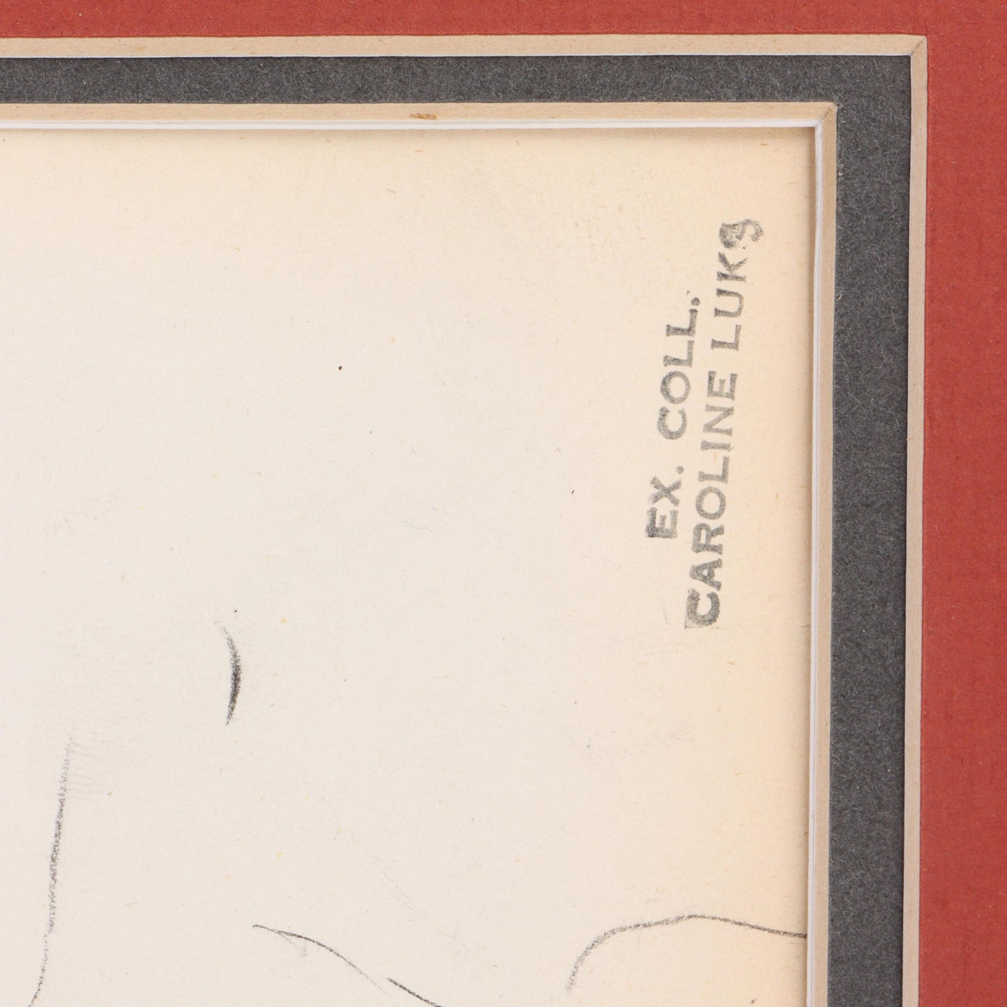 George Benjamin Luks, American (1867-1933), 2 figural studies; Delinquent Tax, Study, graphite on paper, 11"H x 8 1/2"W(paper), 14"H x 12"W(mat) - larger