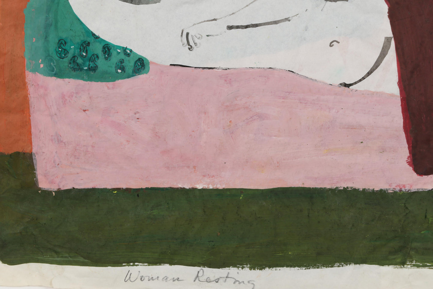 Honore Desmond Sharrer, American (1920 - 2009), Woman Resting / National Foundation for Infantile Paralysis / Workers and Painters / 2 women standing (2) / woman breaking up a fight / family at the table, mixed media on