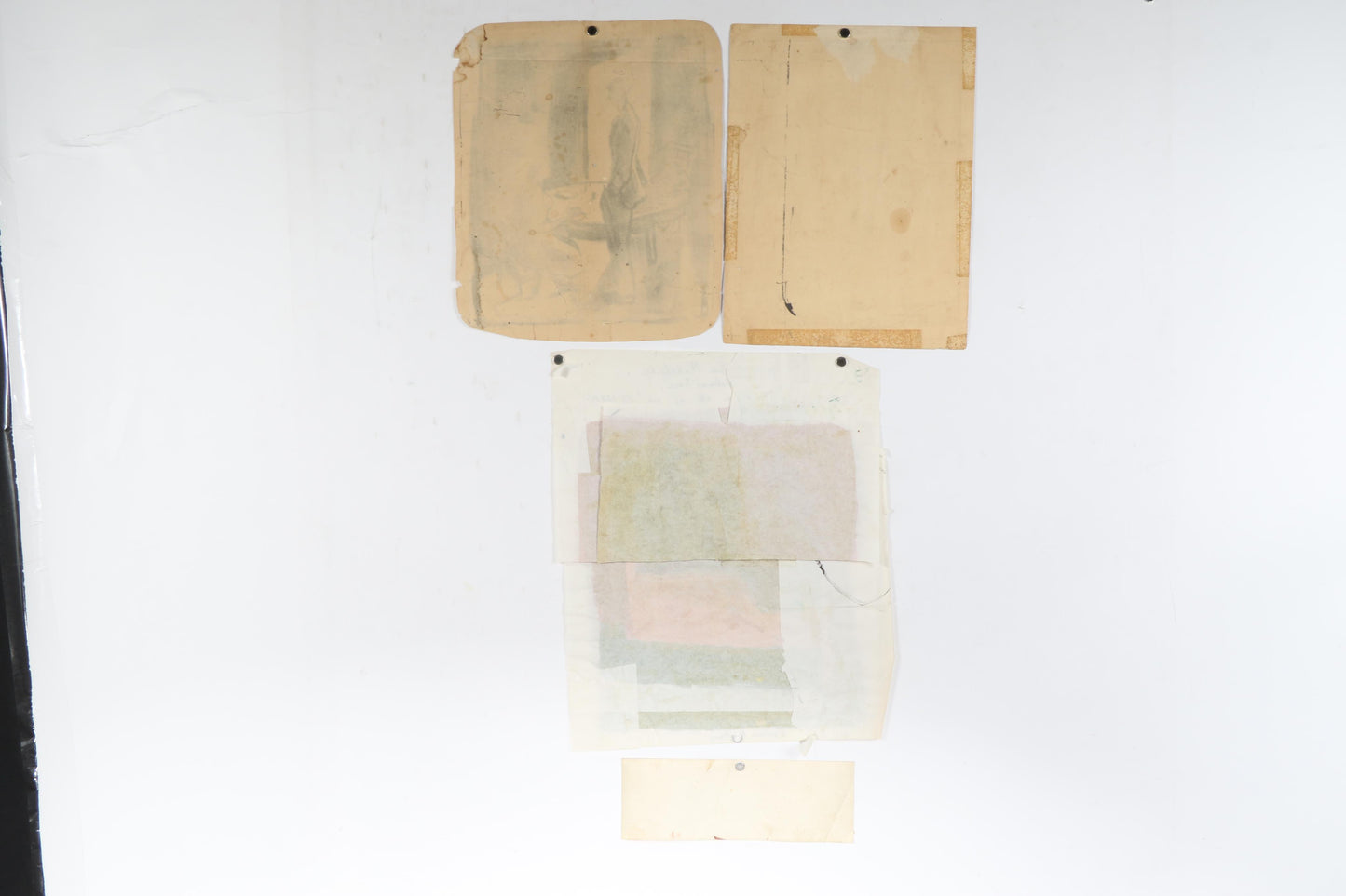 Honore Desmond Sharrer, American (1920 - 2009), Woman Resting / National Foundation for Infantile Paralysis / Workers and Painters / 2 women standing (2) / woman breaking up a fight / family at the table, mixed media on