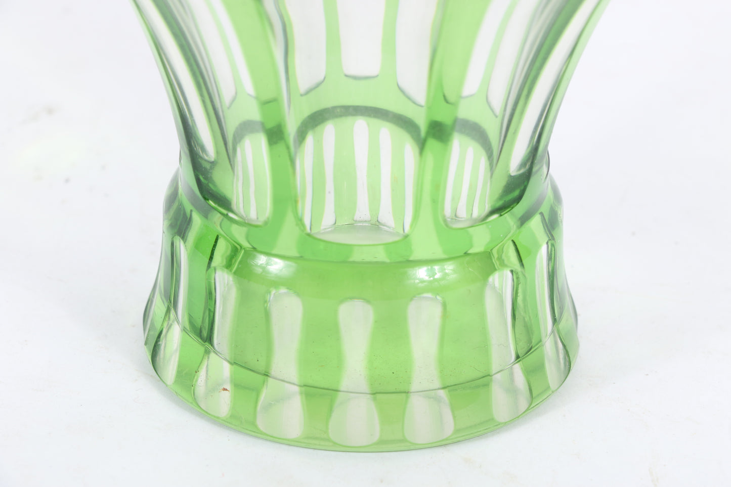 Otto Prutscher (Austrian, 1880–1949), Wiener Werkstatte Art Deco glass vessel. 3 3/4"H x 4 1/2"W