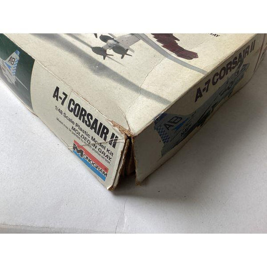 Monogram A-7 Corsair II, 1/48 Scale, Plastic Model Kit, Molded in Gray