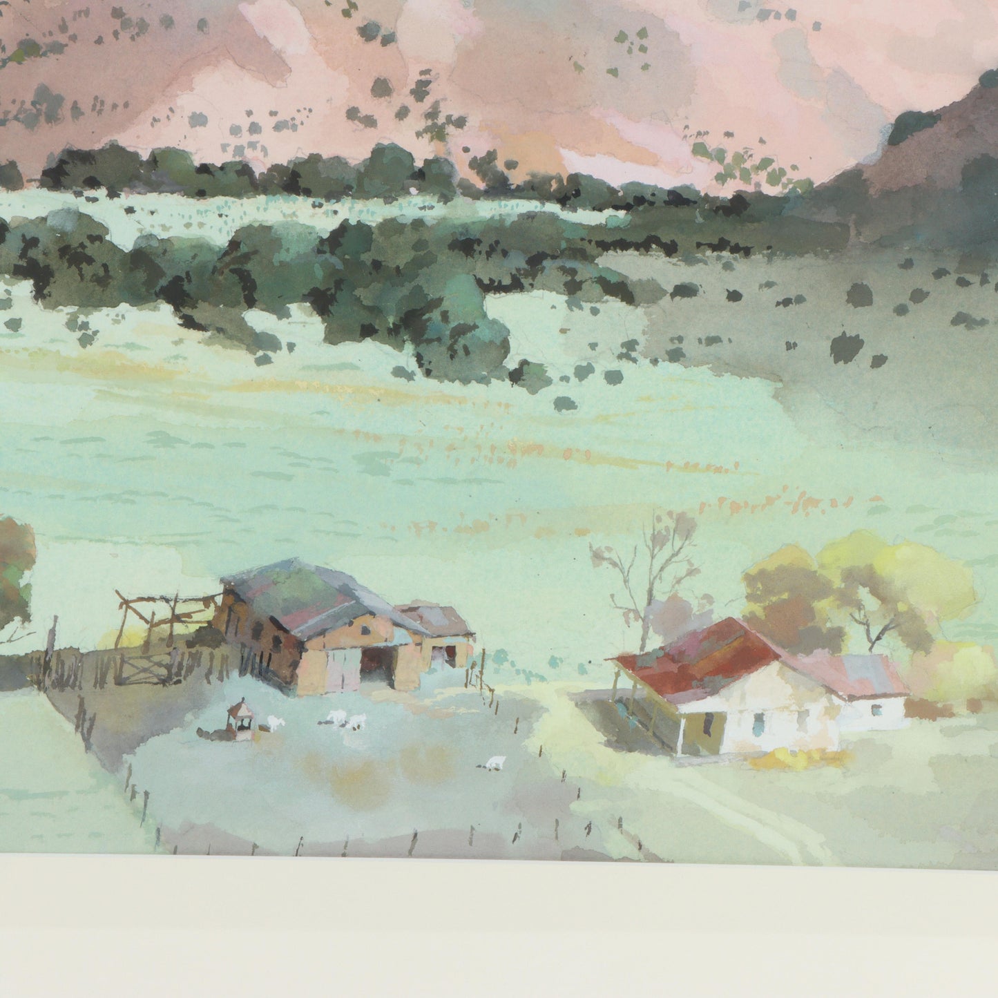 Nat Youngblood, Pennsylvania, Indiana (1916 - 2009), Rain Dance, watercolor on paper, 21 1/2"H x 29 1/4"W(sight), 32 1/2"H x 40 1/2"W(frame)