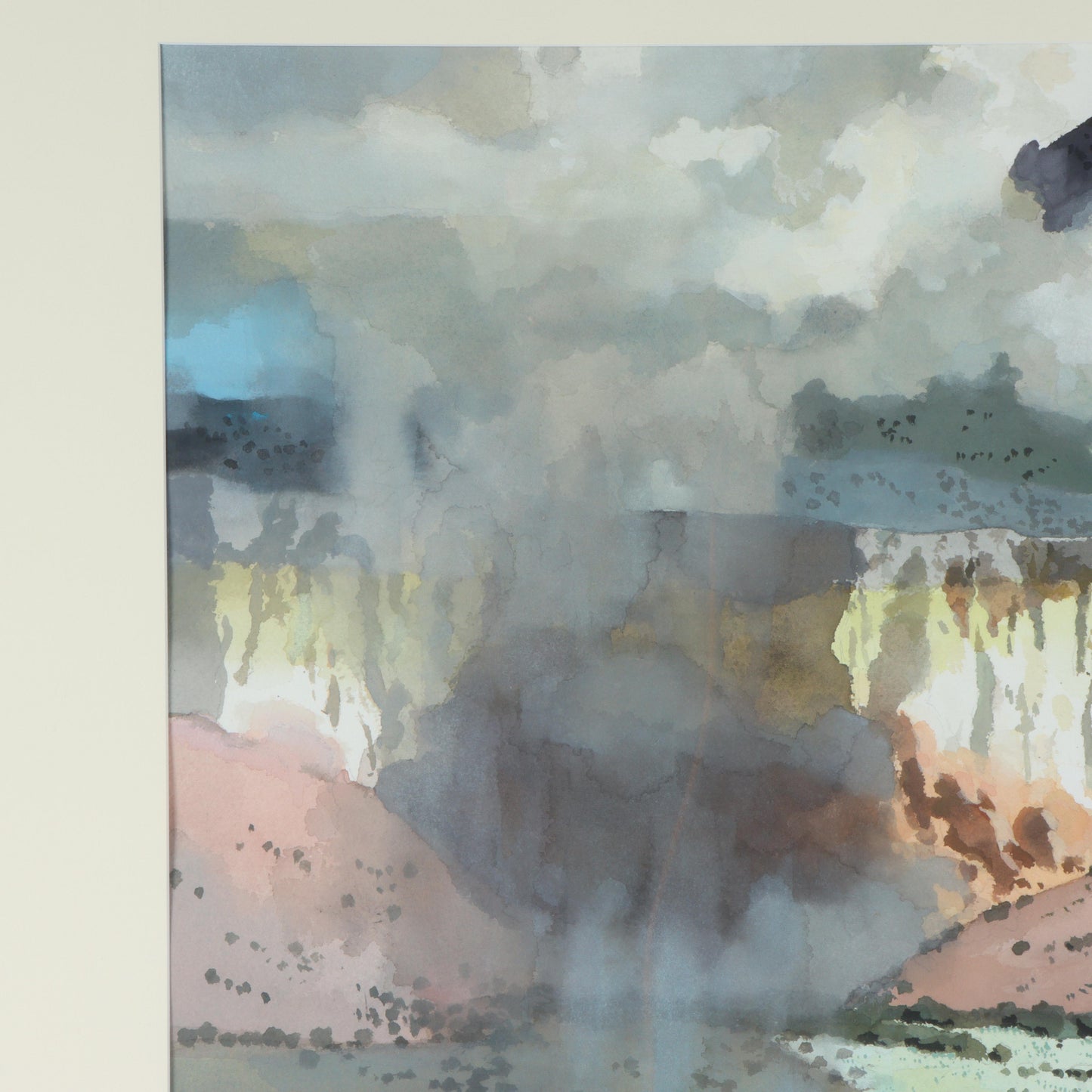 Nat Youngblood, Pennsylvania, Indiana (1916 - 2009), Rain Dance, watercolor on paper, 21 1/2"H x 29 1/4"W(sight), 32 1/2"H x 40 1/2"W(frame)