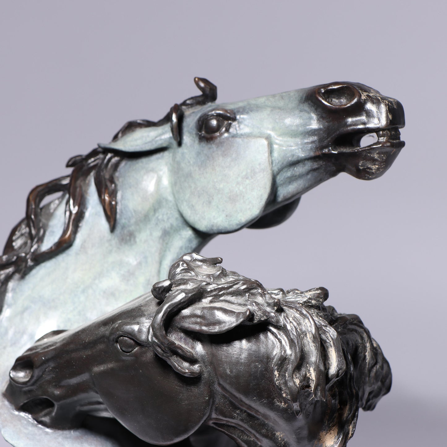 Debbe Edwards, Native American (20th/21st century), Untamed Fury, patinated bronze, 198"H x 12"W