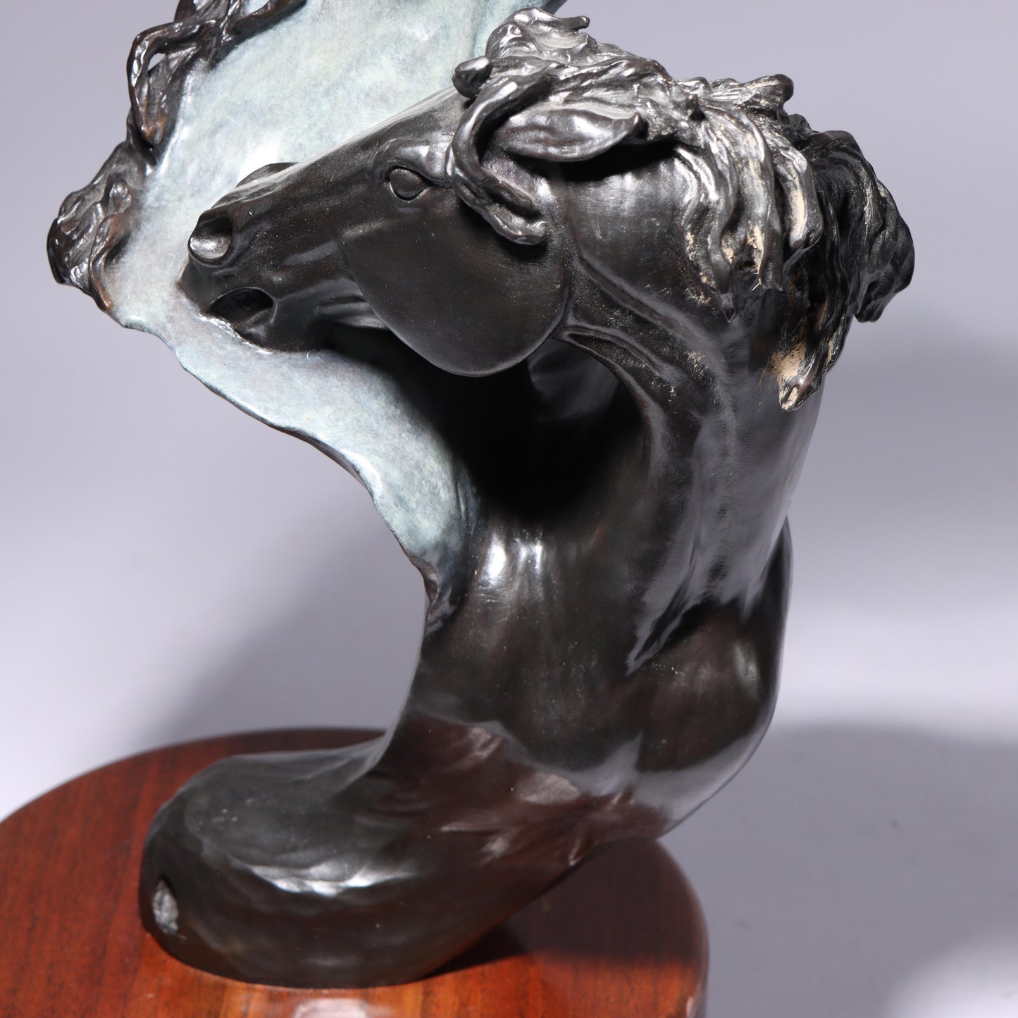 Debbe Edwards, Native American (20th/21st century), Untamed Fury, patinated bronze, 198"H x 12"W