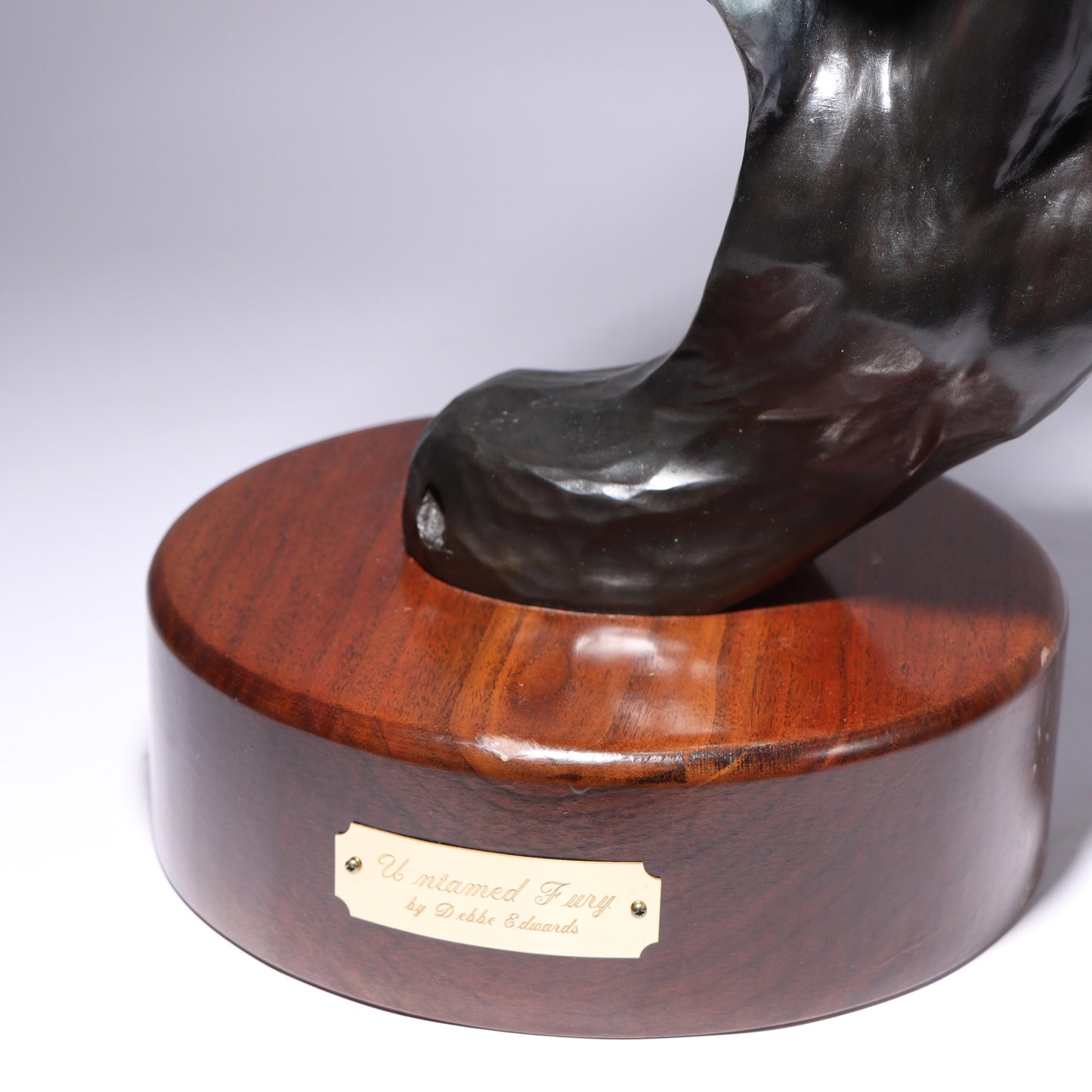 Debbe Edwards, Native American (20th/21st century), Untamed Fury, patinated bronze, 198"H x 12"W