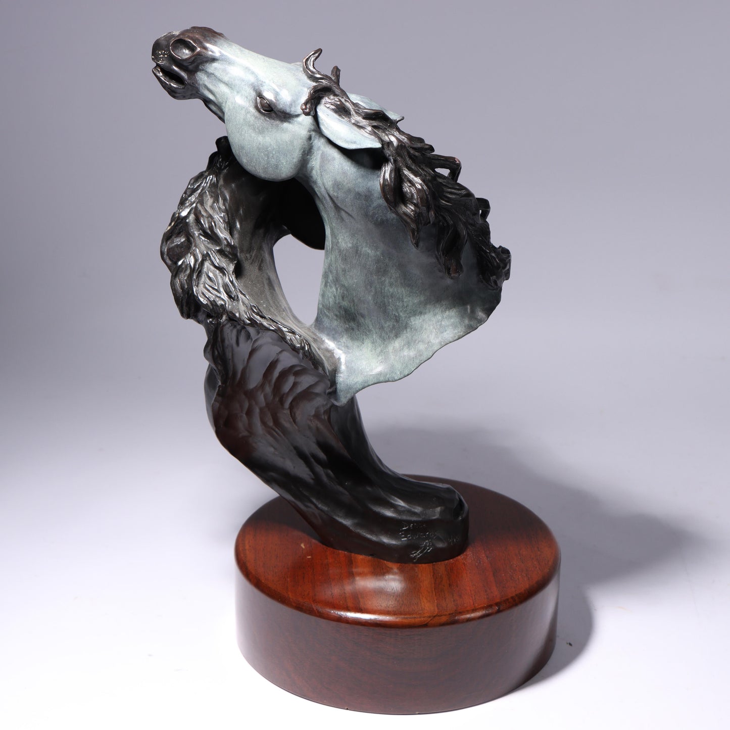Debbe Edwards, Native American (20th/21st century), Untamed Fury, patinated bronze, 198"H x 12"W