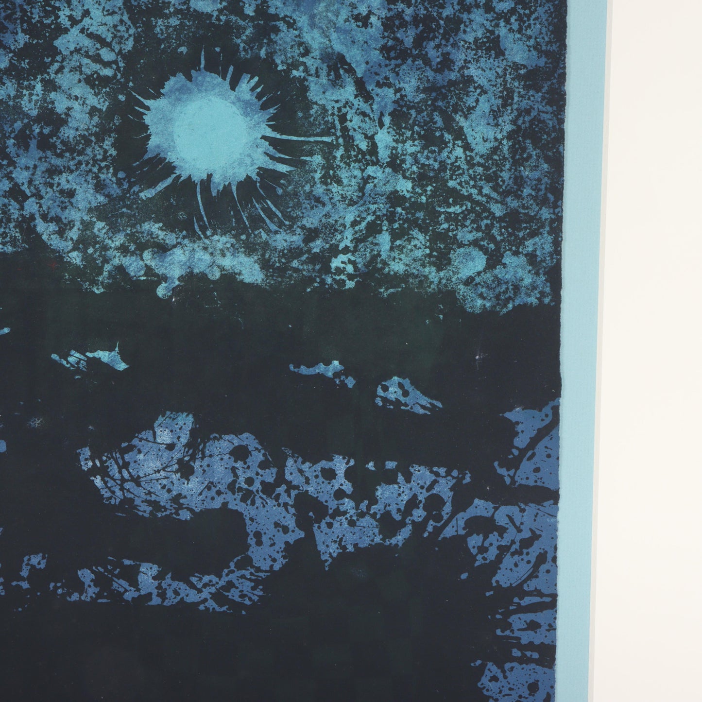 Vija Celmins, Latvian American (b. 1939), The Sun, 1962, lithograph, 19"H x 15"W(paper), 31 1/2"H x 27 1/4"W(frame)