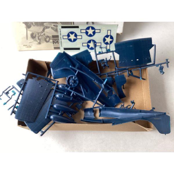 Monogram Wildcat F4F - 1/48 Scale Plastic Model Kit, Molded in Colored Plastic