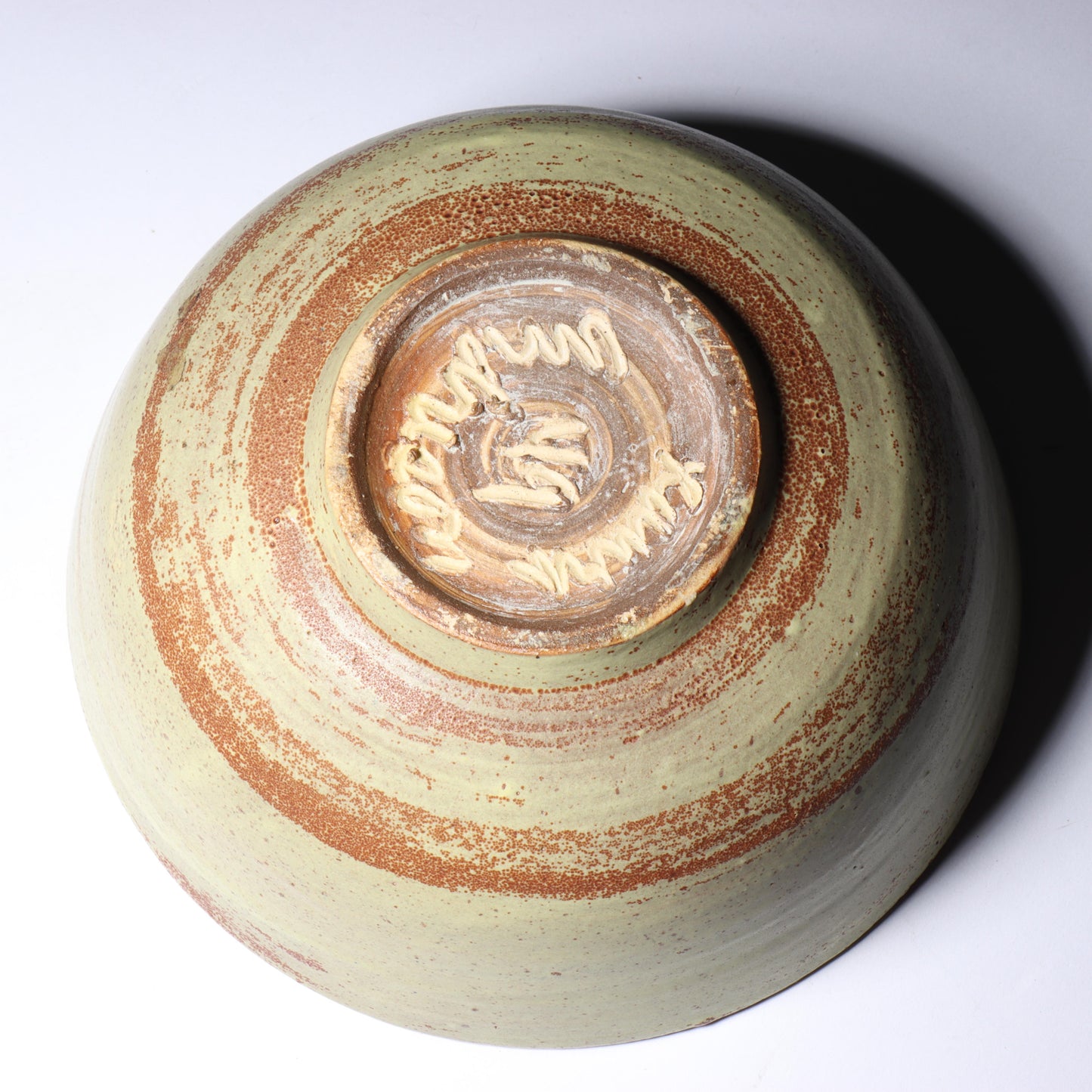 Laura Andreson, California (1902 - 1999), American studio pottery bowl, 1949, matte earthtone glaze ceramic, 3"H x 6 1/4"Diam.