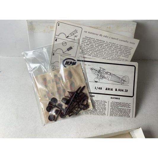 MPM 1/48 Avia B.534.IV Model Kit - Unassembled Plastic Model