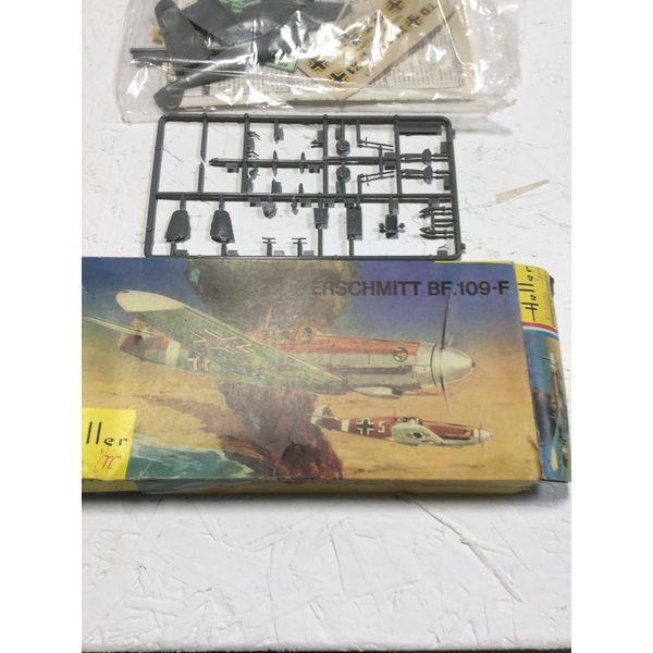 Heller Messerschmitt Bf.109-F - Vintage Model Kit, 1/72 Scale