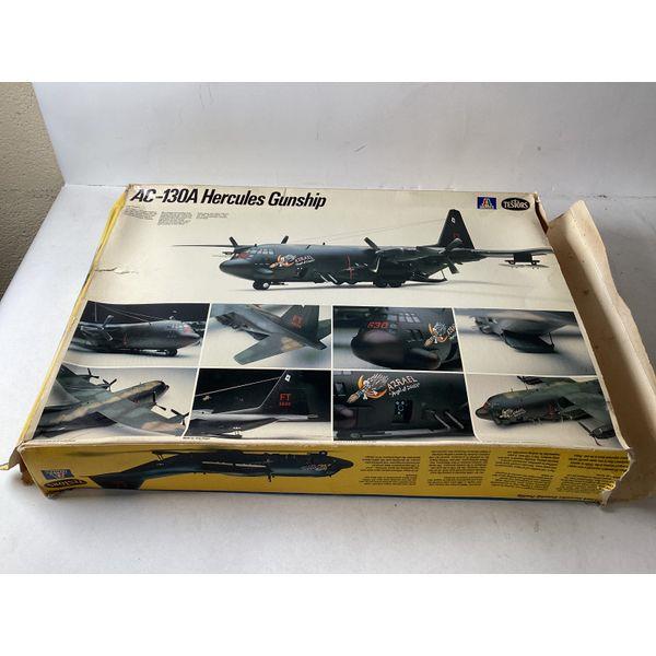 Testors AC-130A Hercules Gunship - 1/72 Scale, Unassembled Kit, Two Squadron Markings, Vintage