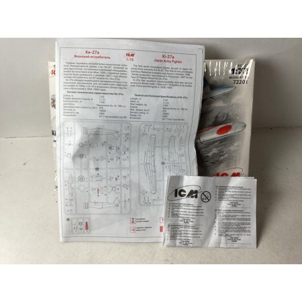 ICM Ki-27a Japan Army Fighter - 1:72 Scale Model Kit, Unassembled