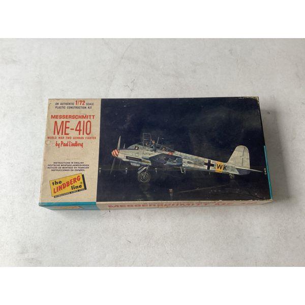 Lindberg Line ME-410, 1/72 Scale - Plastic Construction Kit, WWII German Fighter