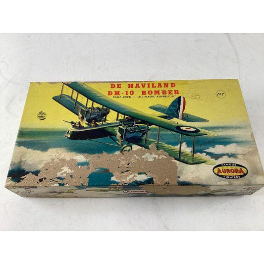 Aurora De Haviland DH-10 Bomber, Scale Model Kit, All Plastic Assembly