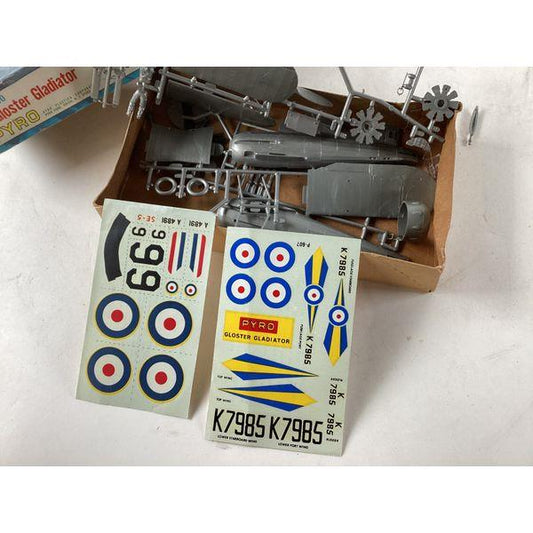 PYRO Gloster Gladiator Model Kit, Vintage, Unassembled