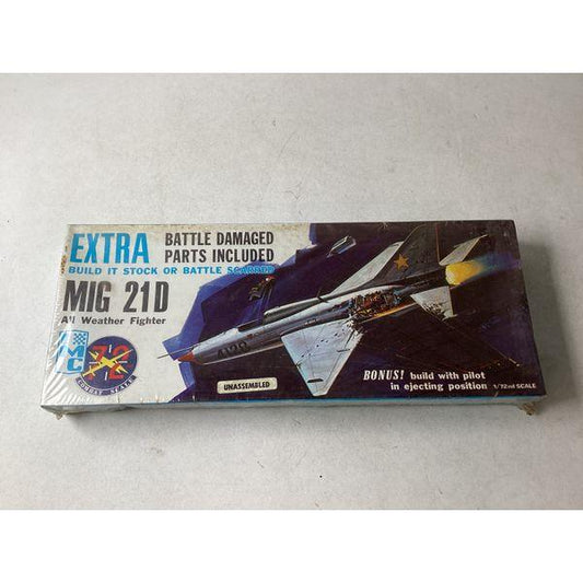 Hawk MiG-21D All Weather Fighter - Battle Damaged Parts, 1/72 Scale, Build Stock or Scarred