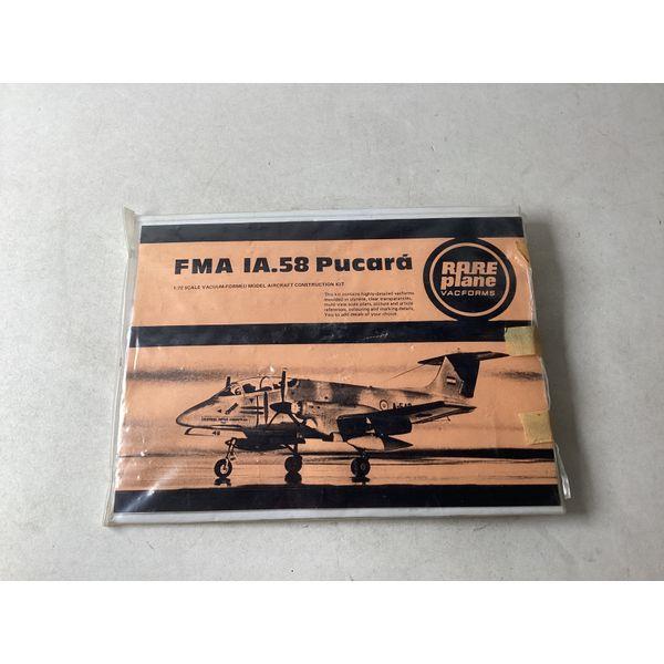 Rareplane Vacforms FMA IA.58 Pucará, 1/72 Scale, Vacuum-Formed Aircraft Construction Kit