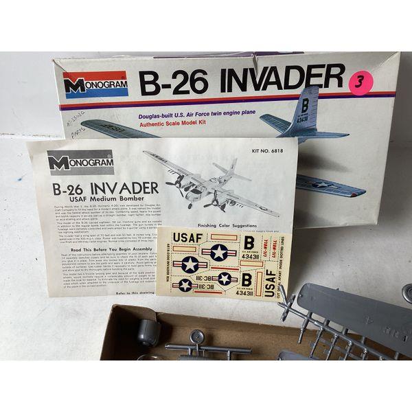 Monogram B-26 Invader Douglas-built U.S. Air Force Twin Engine Plane Model Kit