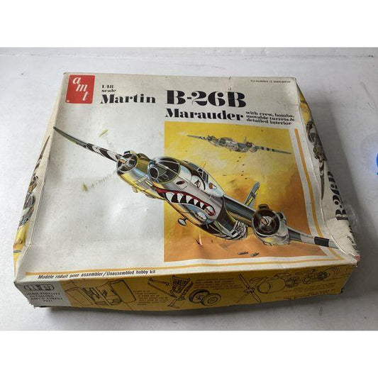 AMT Martin B-26B Marauder - 1/48 Scale, Unassembled Hobby Kit, Crew Included
