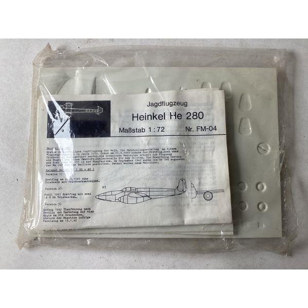 Heinkel He 280, FM-04, 1:72 Scale, Unassembled Model Kit