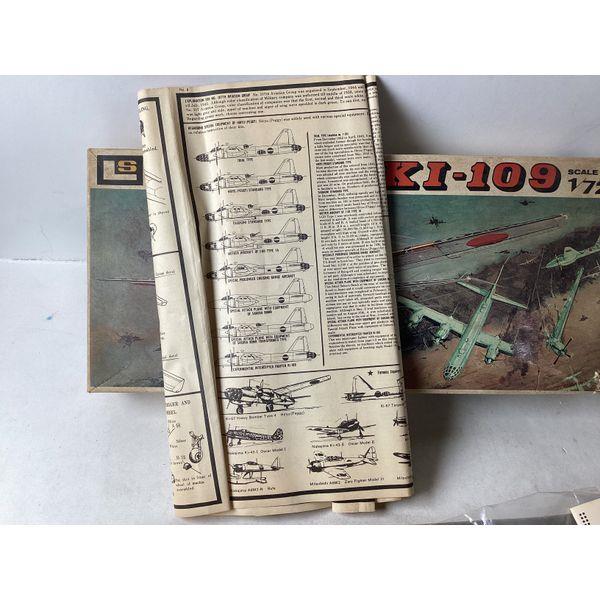 LS Mitsubishi Ki-109, 1/72 Scale - Experimental Interceptor Fighter, 105 Parts, Made in Japan
