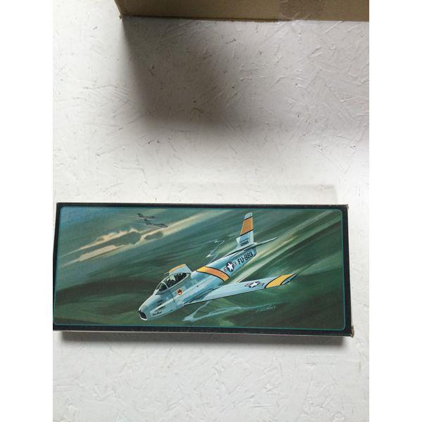 AMT North American F-86F Sabre - 1/72 Scale Model Kit, Detailed Surfaces, Pilot Figure, Decals