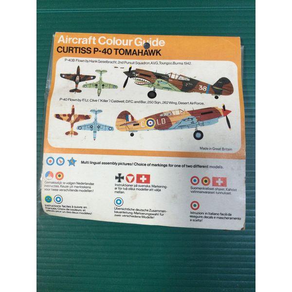 FROG Curtiss P-40 Tomahawk - 1/72 Scale Model Kit, International Model Assembly