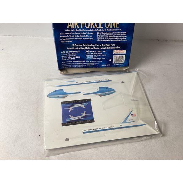 Whitewings Air Force One Paper Glider - Balsa Fuselage, Pre-cut Parts