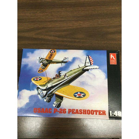 Hobby Craft USAAC P-26 Peashooter - 1:48 Scale, Model Kit, Unassembled, Decals