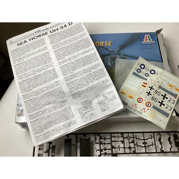 Italeri UH-34 D Sea Horse, 1/72 Scale, Model Kit, Decals Included
