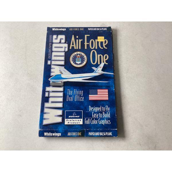 Whitewings Air Force One Paper Glider - Balsa Fuselage, Pre-cut Parts