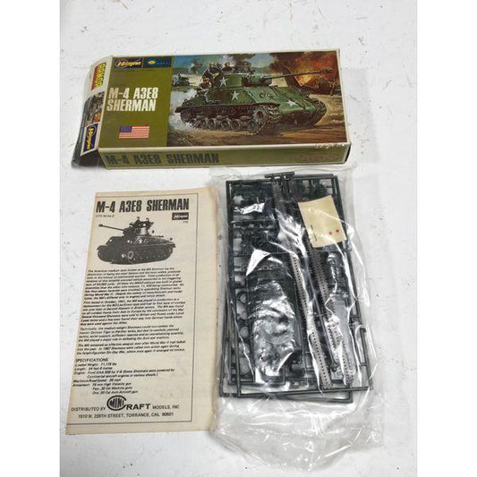Hasegawa M-4 A3E8 Sherman - 1/72 Scale, Armor Model Kit, Unassembled