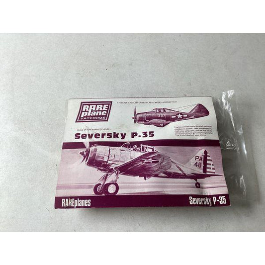 RAREplanes Seversky P-35 - 1/72 Scale Vacform Kit - Model Aircraft