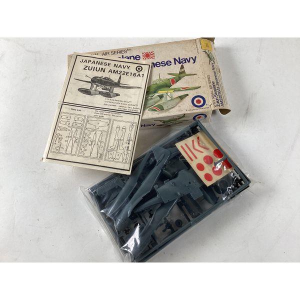 Entex WWII Naval Air Series, Zuiun Seaplane AM22E16A1, Japanese Navy, 1/72 Scale, Display Stand