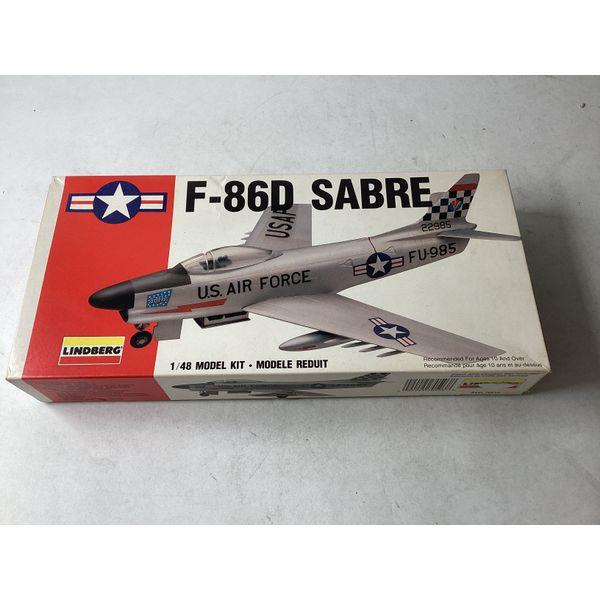 Lindberg F86D Saberjet 1/48 Scale Model Kit - Vintage 1990