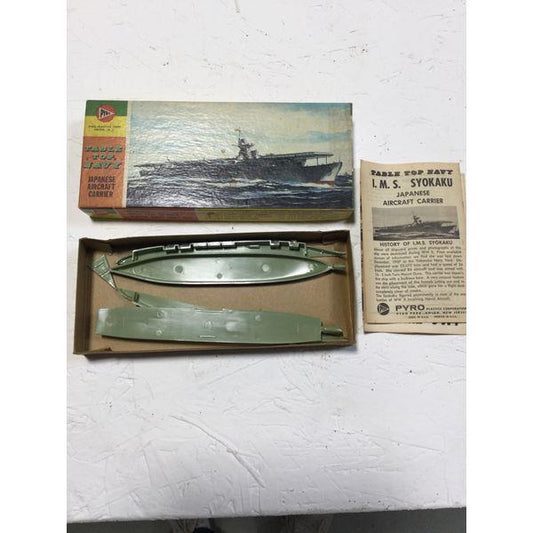 Pyro Table Top Navy I.M.S. Syokaku - Japanese Aircraft Carrier, Vintage Model Kit