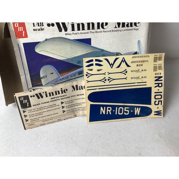 AMT Winnie Mae, Wiley Post Lockheed Vega, 1/48 Scale, Pilot Figure