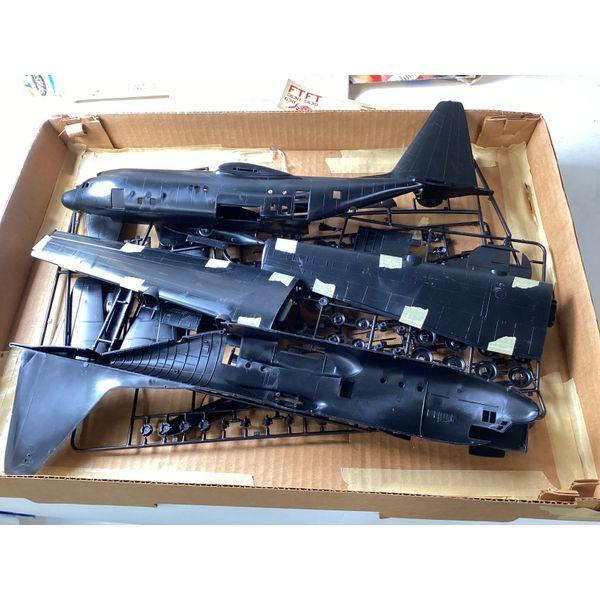 Testors AC-130A Hercules Gunship - 1/72 Scale, Unassembled Kit, Two Squadron Markings, Vintage