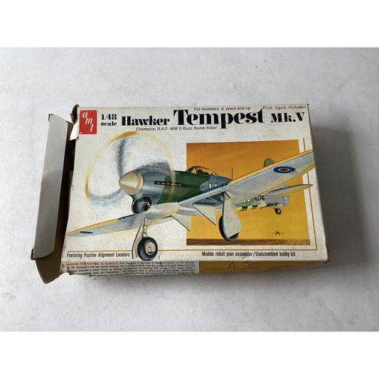 AMT Hawker Tempest Mk.V - 1/48 Scale - WWII Buzz Bomb Killer, Pilot Figure