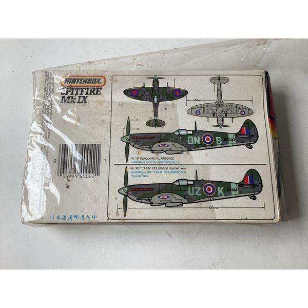 Matchbox Spitfire MK.IX - Model Kit, 1/72 Scale, Collectible